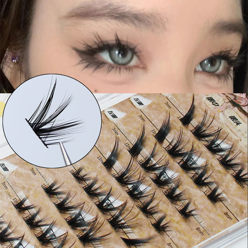 Eyelash Extension Volume Cat Eye - 厚いミンクの髪で作られた3Dつけまつげ,まつげエクステ,ボリュームのあるフルストリップ,柔らかく,蒸気,キツネ,新しい
