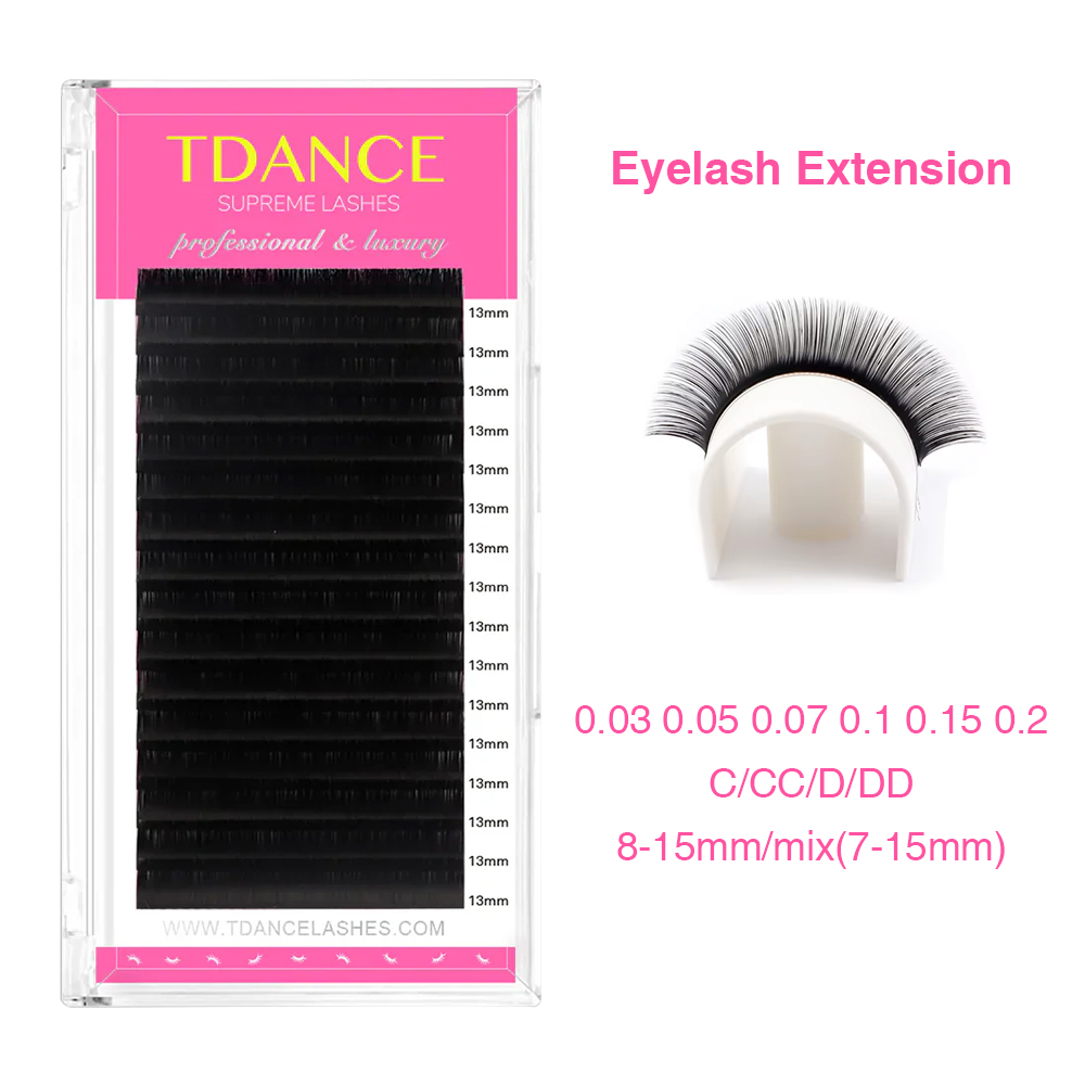 Eyelash Extension Korea - TDANCE まつげエクステンション 16 行韓国 PBT C/CC/D/DD