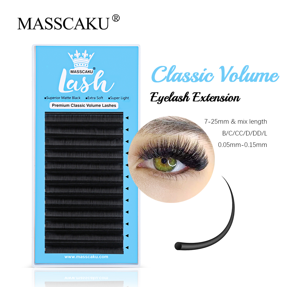 Eyelash Extension Russian Volume - 男性のための古典的な不規則なまつ毛の延長,自然な効果のフェザーリー,ロシアのボリューム,化粧品,0.05mm, 0.07mm, 0.10mm, 0.15mm