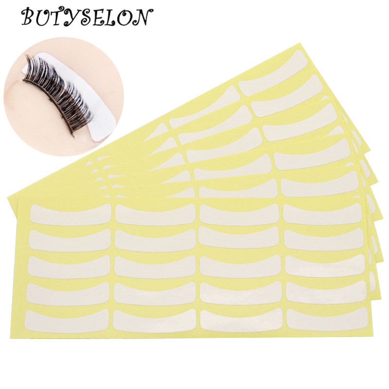 Eyelash Extension Eye Mask - 100 ペアまつげエクステンション紙パッチグラフティングまつげアンダーアイパッドヒントステッカーナチュラルまつげ化粧紙粘着テープ