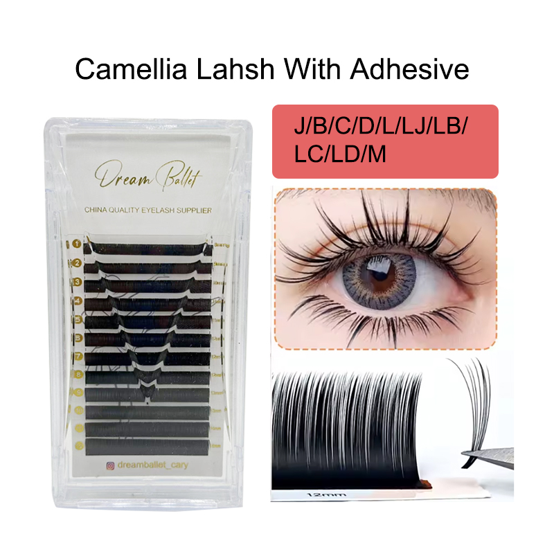 Eyelash Extension Russian Volume - ドリームバレエ カメリア ラッシュ ウィズ アドヘシブ LC