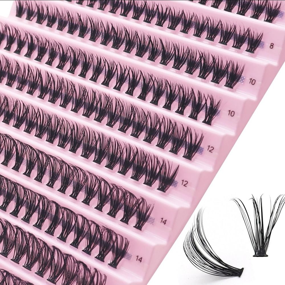 Eyelash Extension C Curl - 個別のまつげエクステクラスター,ナチュラルラッシュ,混合トレイ,個々のクラスター,ボリューム8mm, 10mm, 12mm, 14mm, 16mm,40d