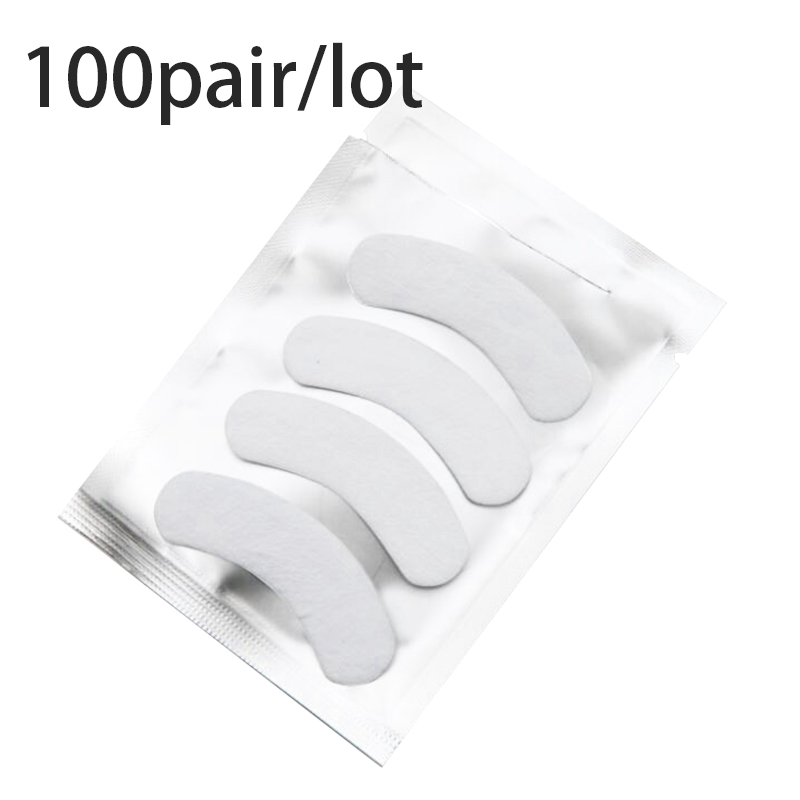Eyelash Extension Eye Irritation - まつげエクステ用ミニジェルパッチ,糸くずの出ないブランド,100ペア/ロット,刺激なし,快適,フィット