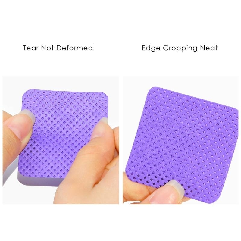Eyelash Extensions - G99E 300 個糸くず防止ネイルワイプまつげエクステンション接着剤ワイプ爪ポリッシュリムーバークリーニングパッド布まつげエクステンション用