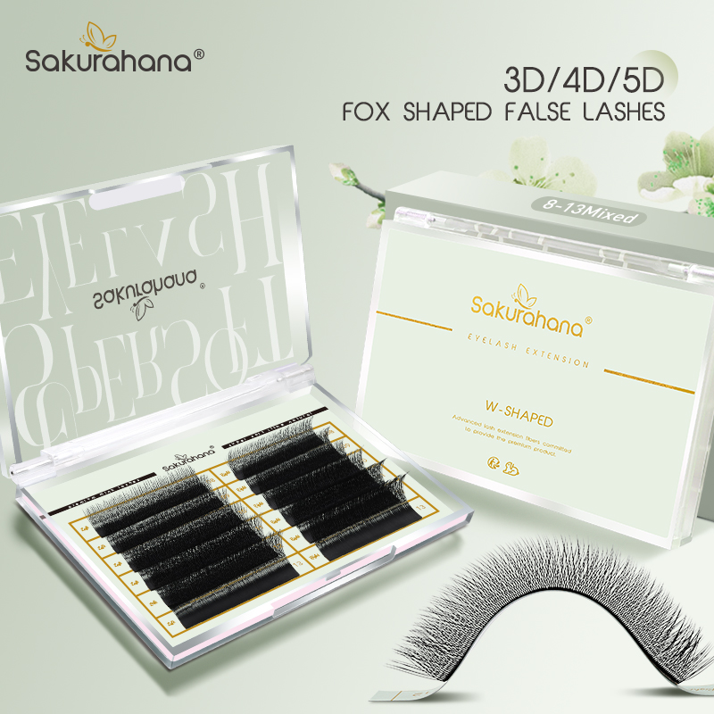 Eyelash Extension Volume Cat Eye - SAKURAHANA フォックス 3D 4D 5D シェイプまつげファイバー