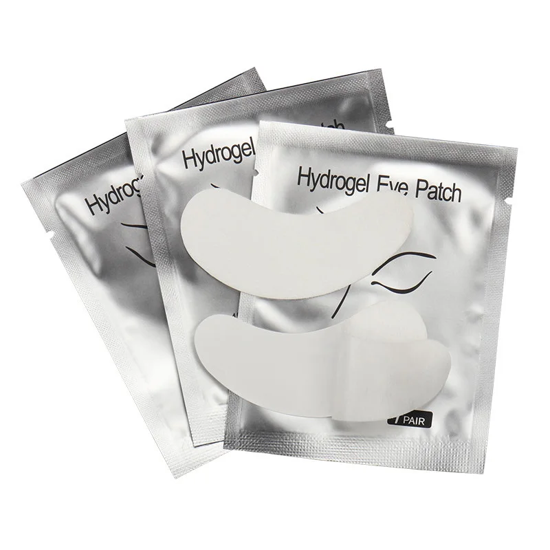 Eyelash Extension Eye Mask - 50/100/200 ペアまつげパッドゲルヒドロゲルアイパッチ移植下目紙ステッカーキツネラップまつげエクステンションメイクツール
