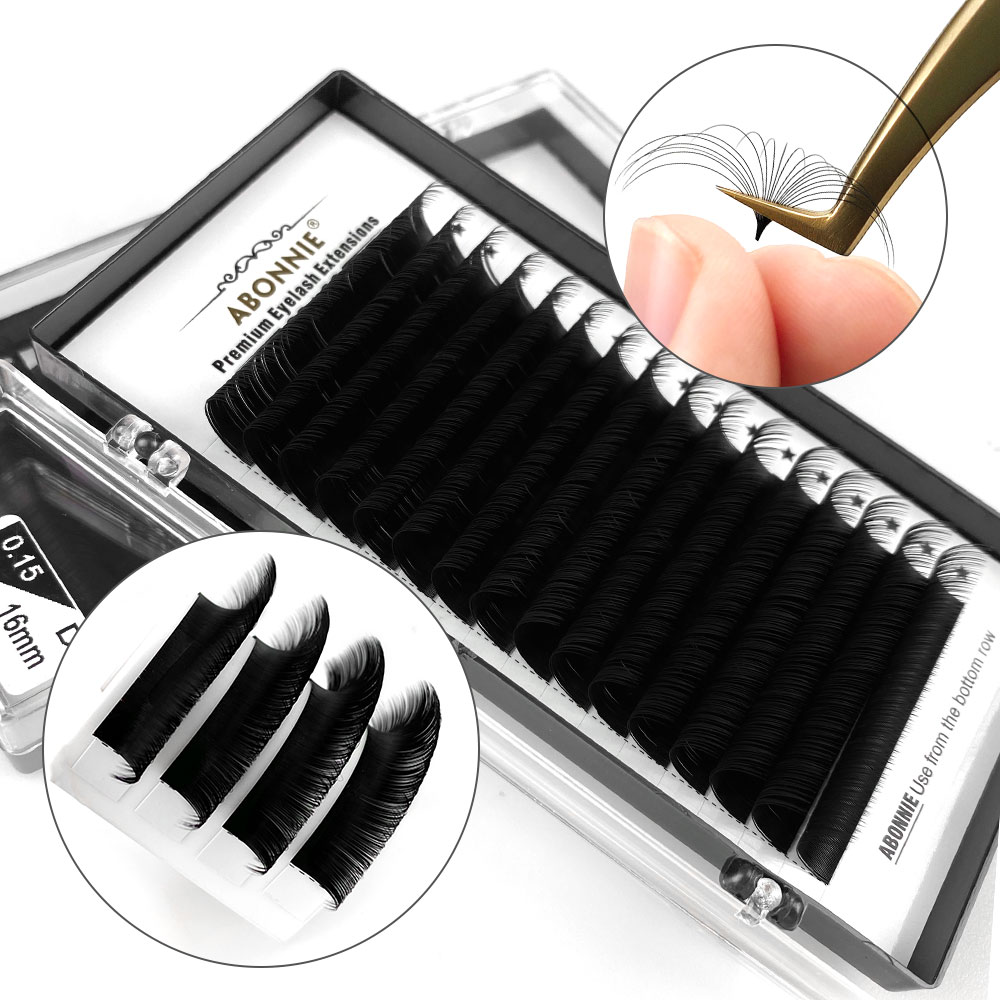 Eyelash Extension C Curl - サブスクリプション-クラシックなシルクまつげエクステ,個別のまつげエクステ,1トレイあたり16ライン,C/Dカール,ソフト,シルク