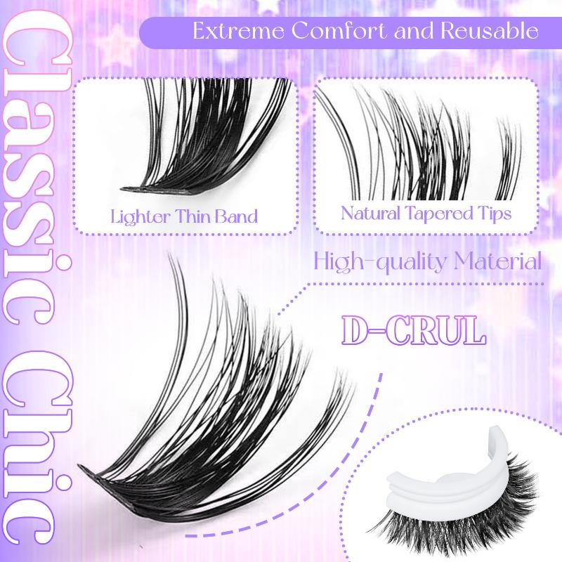 新しいまつげクラスターDIYまつげエクステミックストレイナチ - Eyelash Extension Cluster のレビューと価格