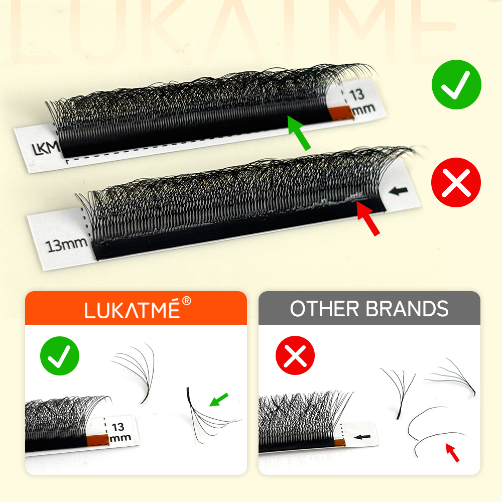 LUKATME 5D Wまつげエクステ ウルトラソフト 0. - Mega Volume Lash のレビューと価格