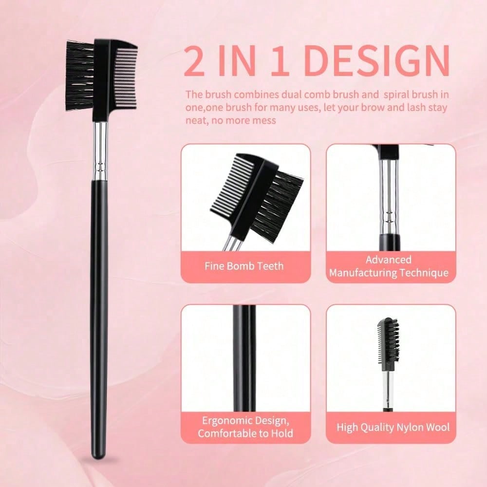1PC まつげコーム＆眉毛ブラシ 2-in-1 – まつげエ - Eyelash Extensions のレビューと価格