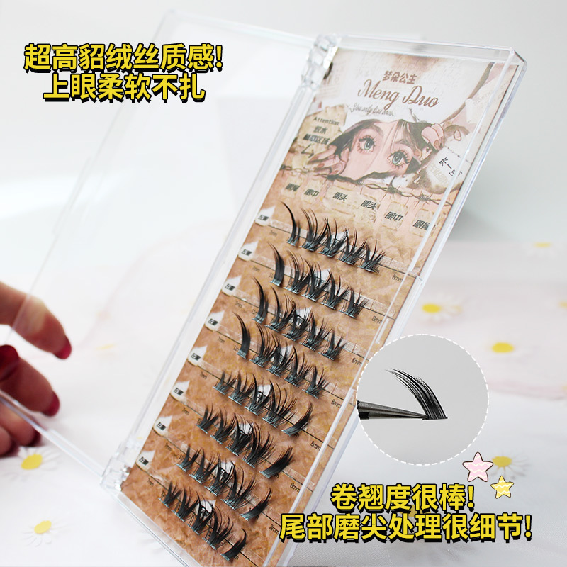 厚いミンクの髪で作られた3Dつけまつげ,まつげエクステ,ボリ - Eyelash Extension Volume Cat Eye のレビューと価格