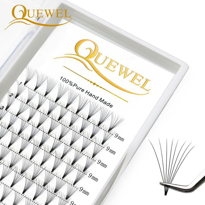 Quewel 既成ファンまつげ 8D/6D/5D/4D/3D - Eyelash Extension C Curl のレビューと価格