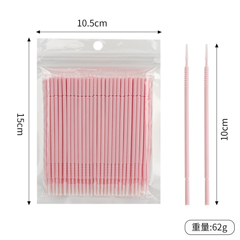 500本入りまつげエクステ洗浄スワブ ロング/ショートチップ - Eyelash Extension Adhesive のレビューと価格