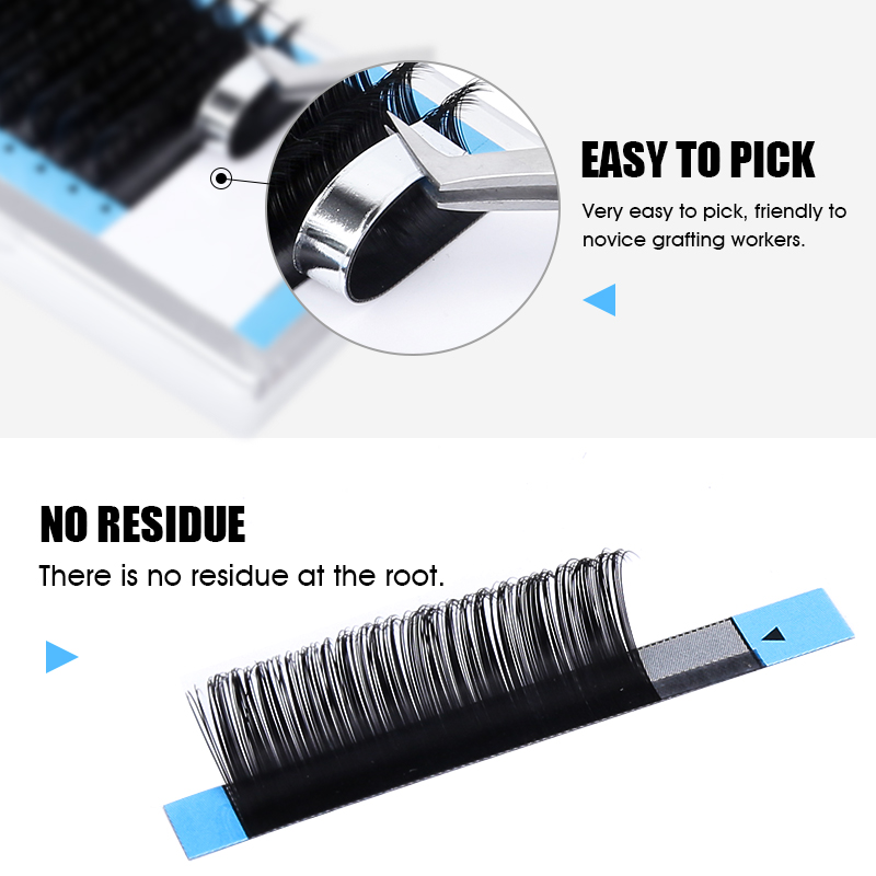男性のための古典的な不規則なまつ毛の延長,自然な効果のフェザ - Eyelash Extension Russian Volume のレビューと価格