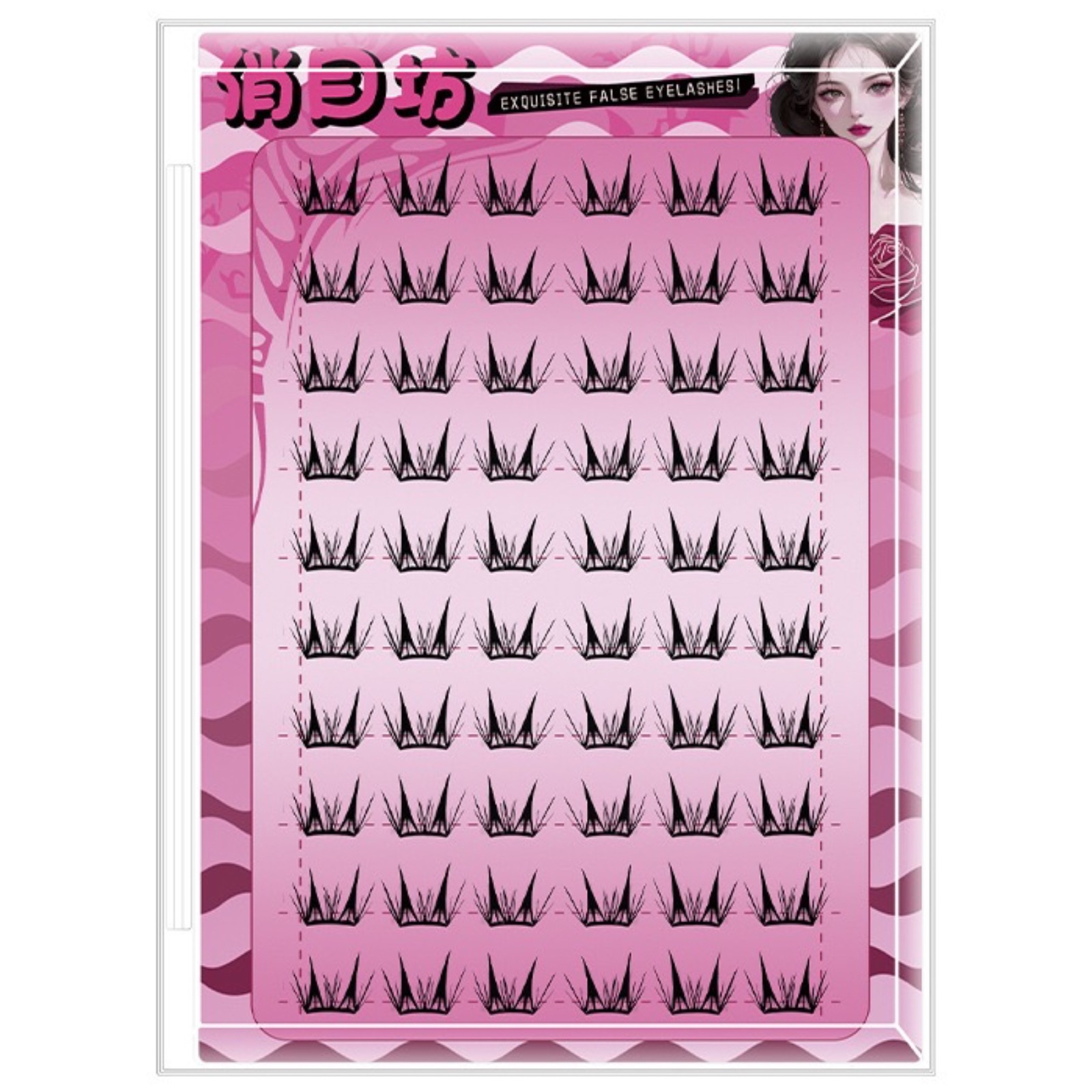 接着剤不要のセルフ接着式まつげクラスター ふわふわマンガ風韓 - Eyelash Extension Korea のレビューと価格