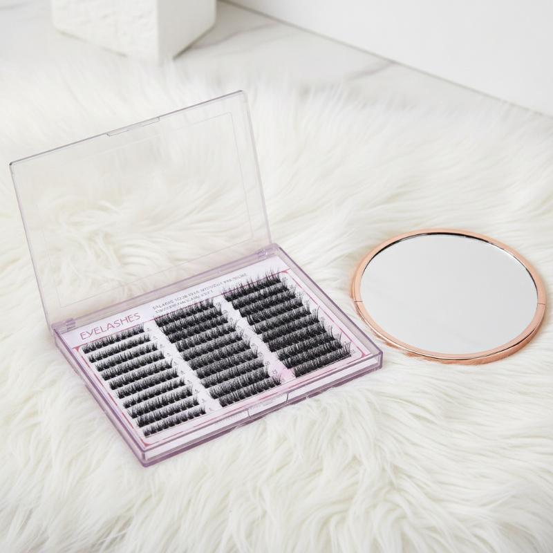 30列クラスターラッシュエクステンション 8-16mmミック - Eyelash Extension Cluster のレビューと価格