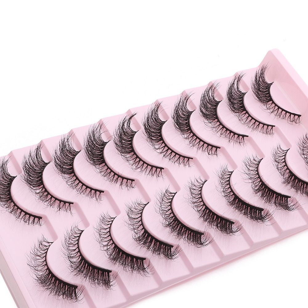 女性用3Dボリュームフェイクミンクまつげ　手作りクロスメッシ - Eyelash Extension Volume Cat Eye のレビューと価格