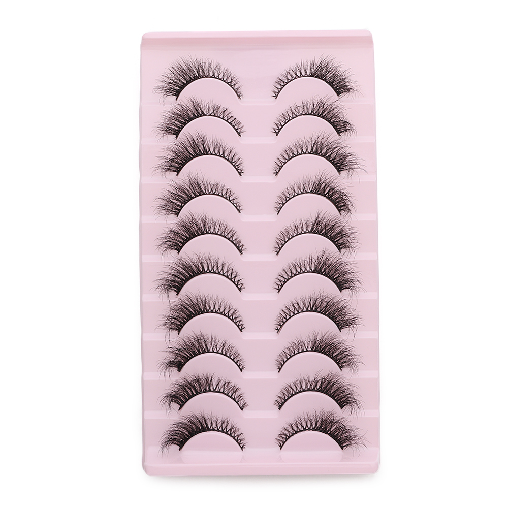 女性用3Dボリュームフェイクミンクまつげ　手作りクロスメッシ - Eyelash Extension Volume Cat Eye のレビューと価格