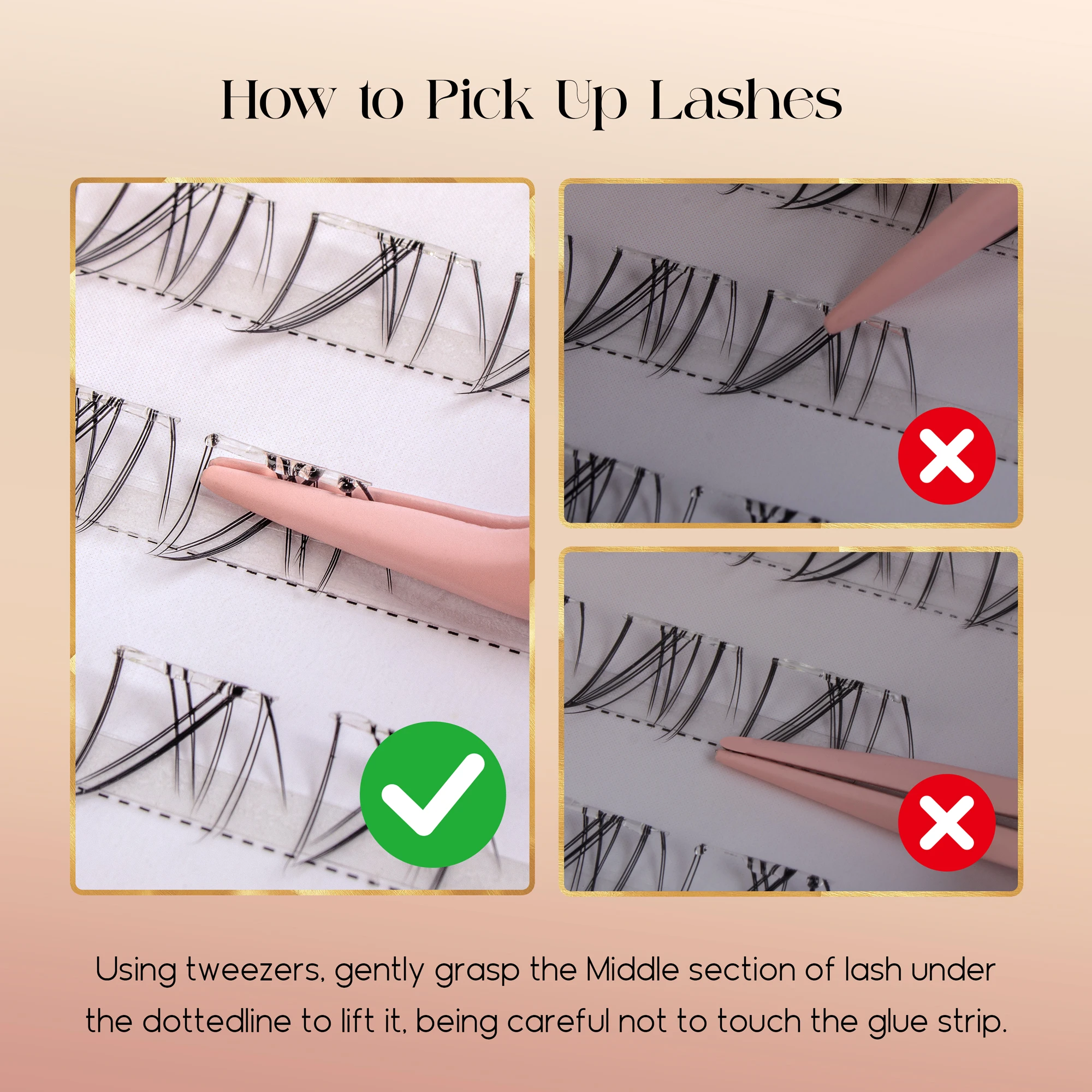 接着剤不要の下まつげ 自然な見た目 自己粘着式つけまつげ マ - Eyelash Extensions のレビューと価格