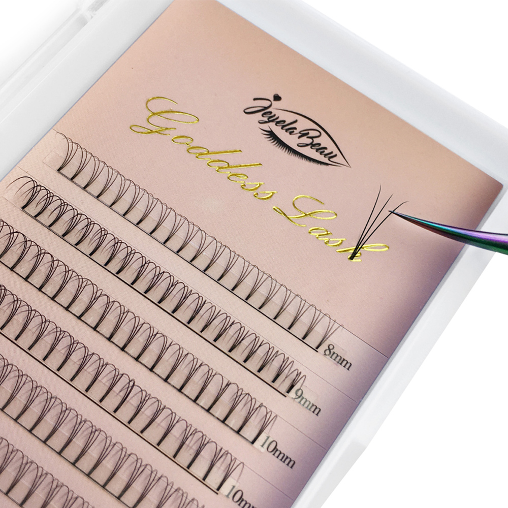 女神 3D 既成ファンまつげエクステンションショートルート  - Eyelash Extension Russian Volume のレビューと価格