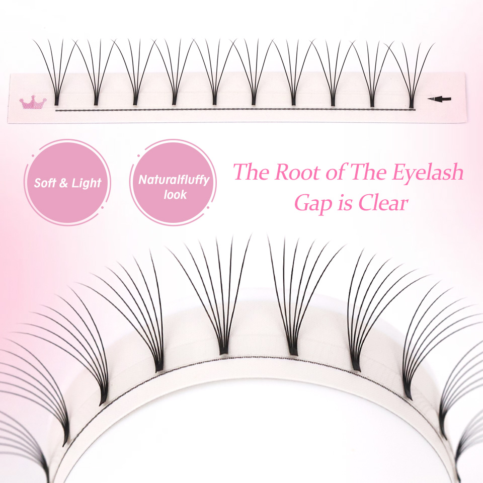 AGUUD ソフトナチュラル既成ボリュームファンショートステ - Eyelash Extension Russian Volume のレビューと価格