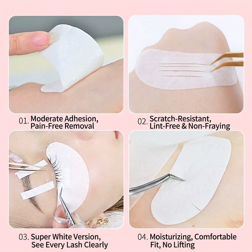 50 ペア U 字型アンダーアイパッチまつげエクステンション - Eyelash Extension Eye Mask のレビューと価格