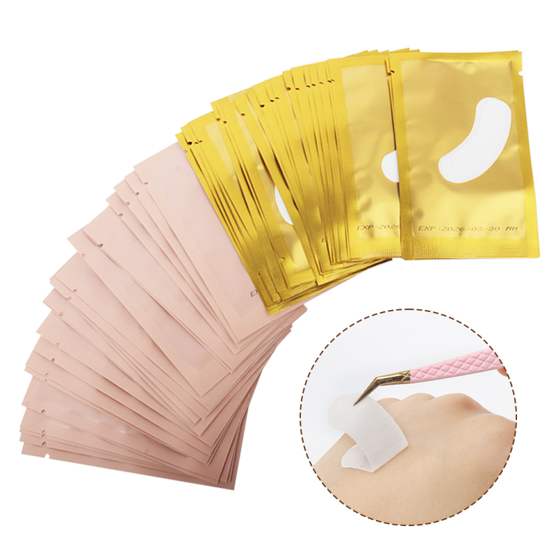 50 ペアアイパッチ目の下のゲルパッド偽まつげステッカーラッ - Eyelash Extension Eye Mask のレビューと価格