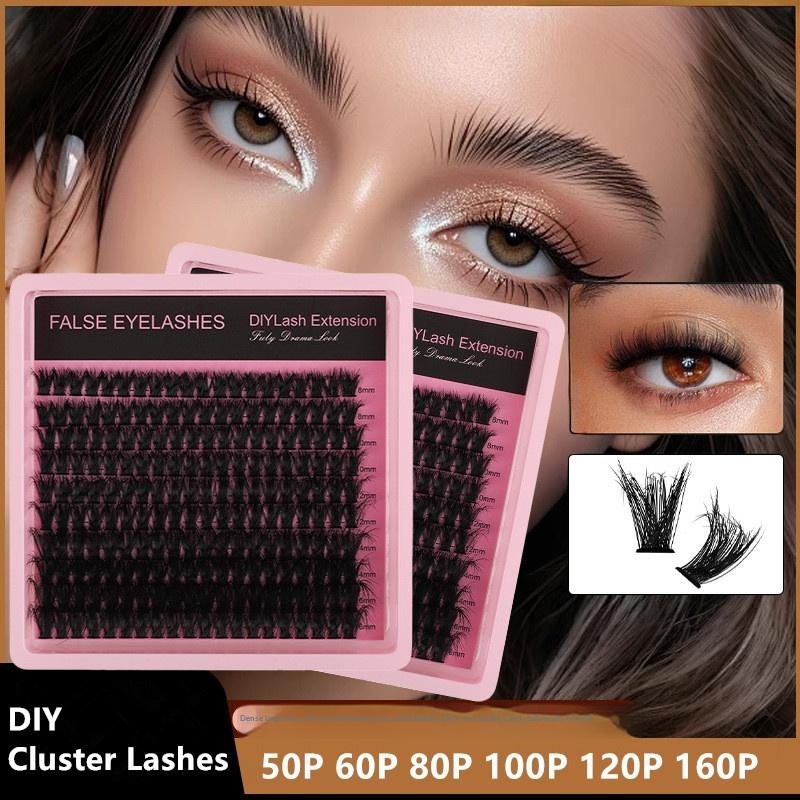 8～16mm Dカールふわふわまつげクラスターミンクボリュー - Eyelash Extension Volume Lashes のレビューと価格