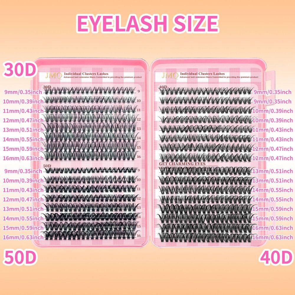 長さ9-16mmのつけまつげ 3Dボリューム ナチュラルルッ - Eyelash Extension Cluster のレビューと価格