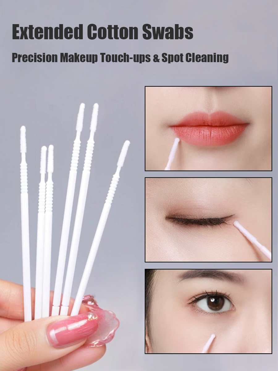 使い捨てロング綿棒まつげエクステンションマイクロブレーディン - Eyelash Extensions のレビューと価格