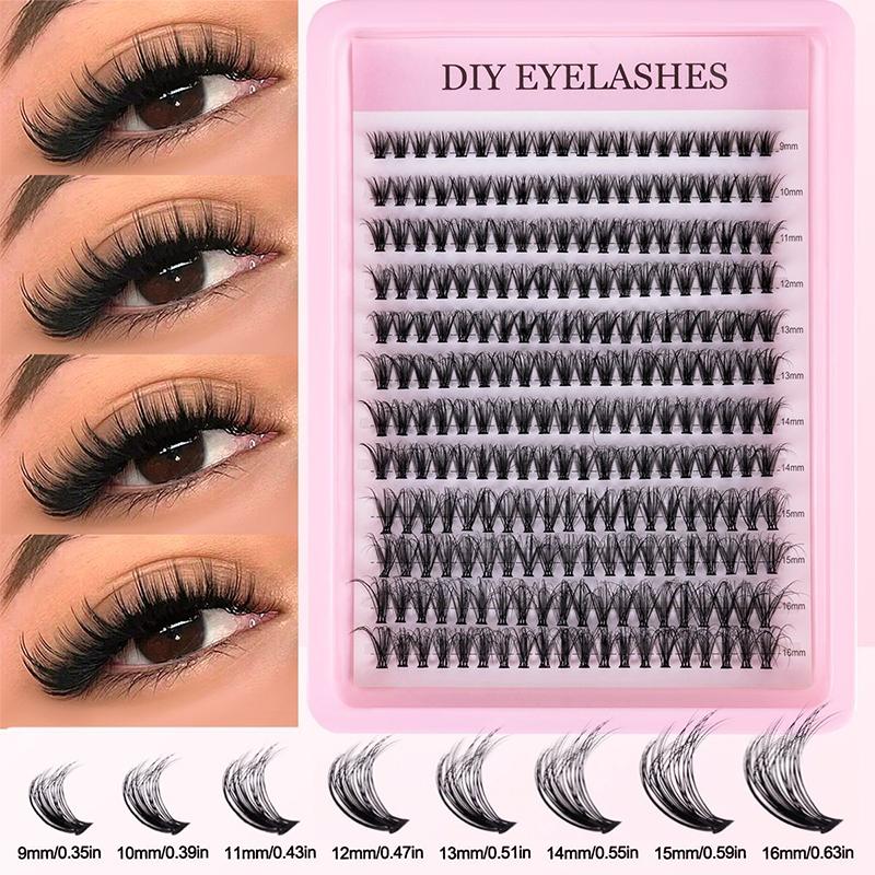 ナチュラルクラスターフェザーラッシュキット DIYまつげエク - Eyelash Extension Cluster のレビューと価格