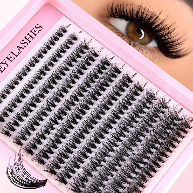 ナチュラルクラスターフェザーラッシュキット DIYまつげエク - Eyelash Extension Cluster のレビューと価格