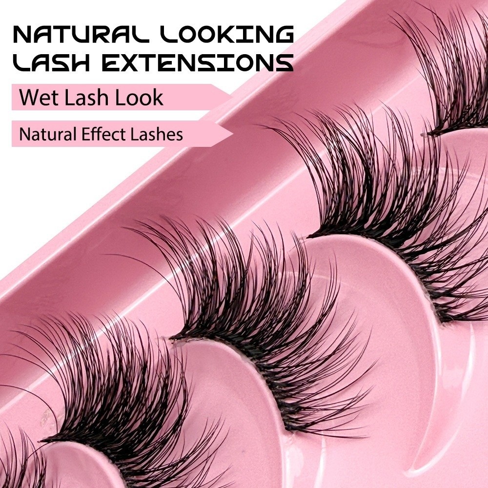 10ペア 再利用可能な3Dドラマティックつけまつげ 手作り  - Eyelash Extension Volume Cat Eye のレビューと価格