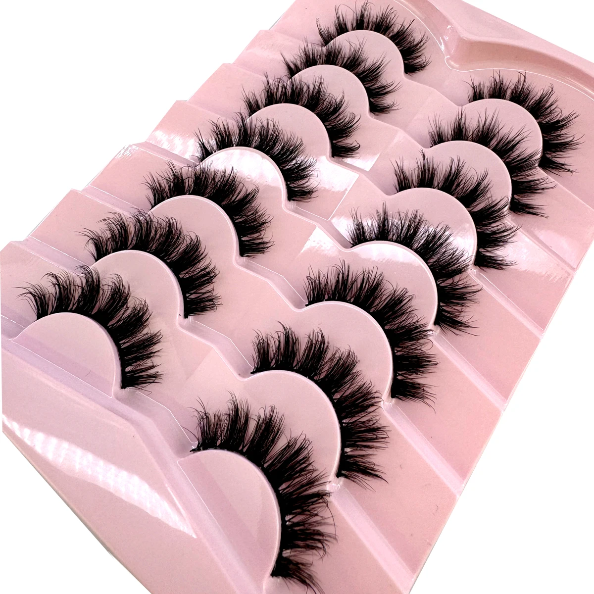 AMSDCN 7ペア ふわふわキャットアイ フェイクミンクつ - Eyelash Extension Volume Cat Eye のレビューと価格