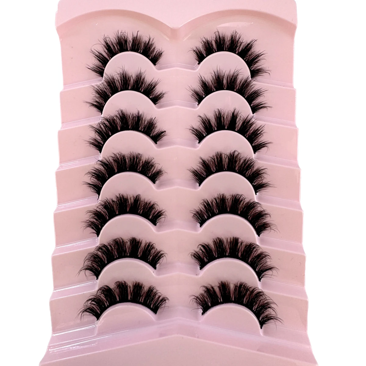 AMSDCN 7ペア ふわふわキャットアイ フェイクミンクつ - Eyelash Extension Volume Cat Eye のレビューと価格