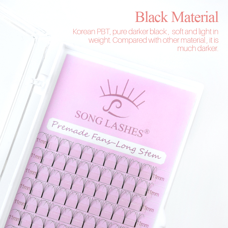 Songling-個々のまつげエクステ,長い根2dから6D, - Eyelash Extension Russian Volume のレビューと価格