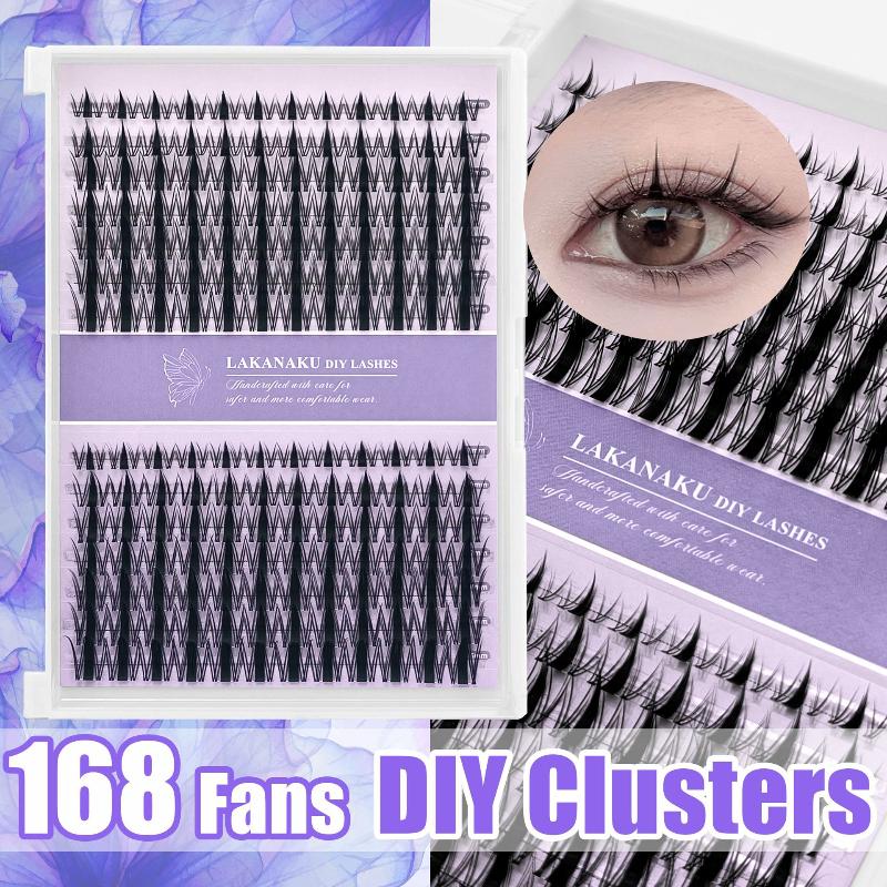 自然なまつげ まつげ束 個別でふわふわ 簡単装着 初心者向け - Eyelash Extension Cluster のレビューと価格