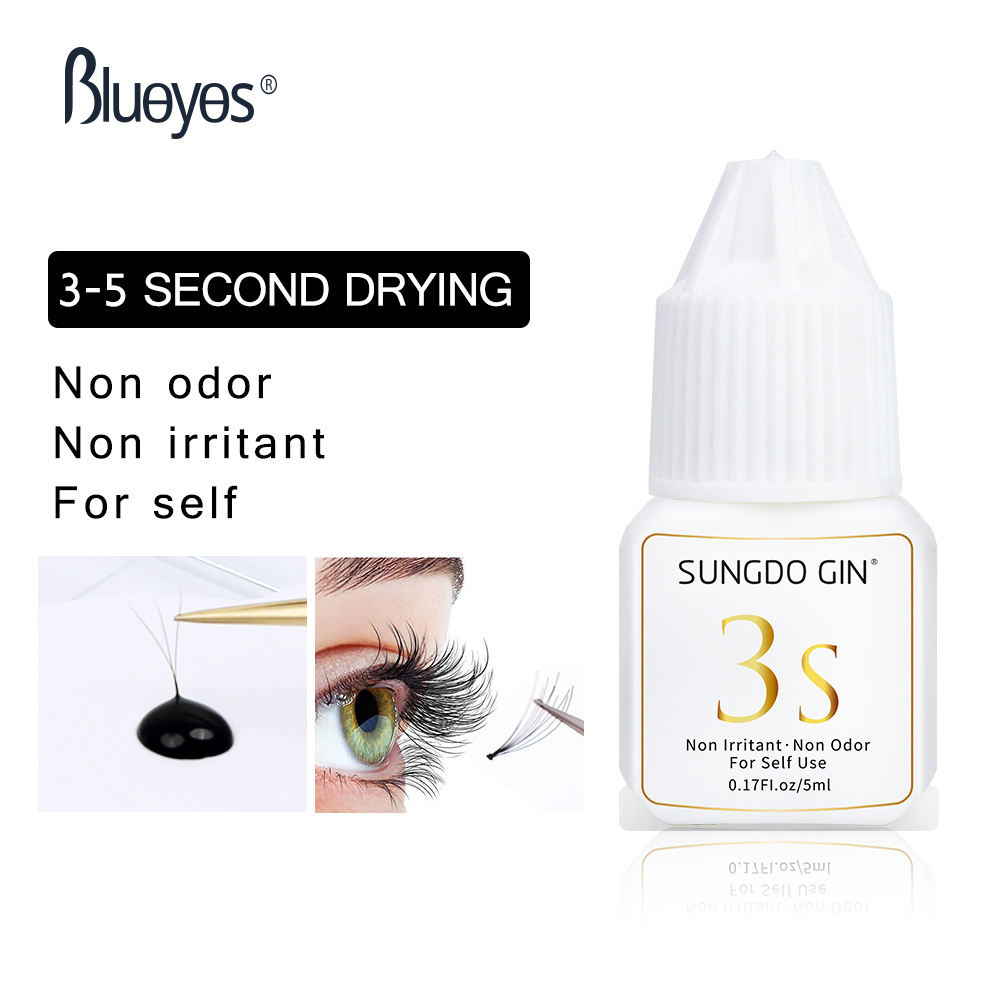 まつげエクステンション接着剤 3S 速乾性 5 ミリリットル - Eyelash Extension Eye Irritation のレビューと価格
