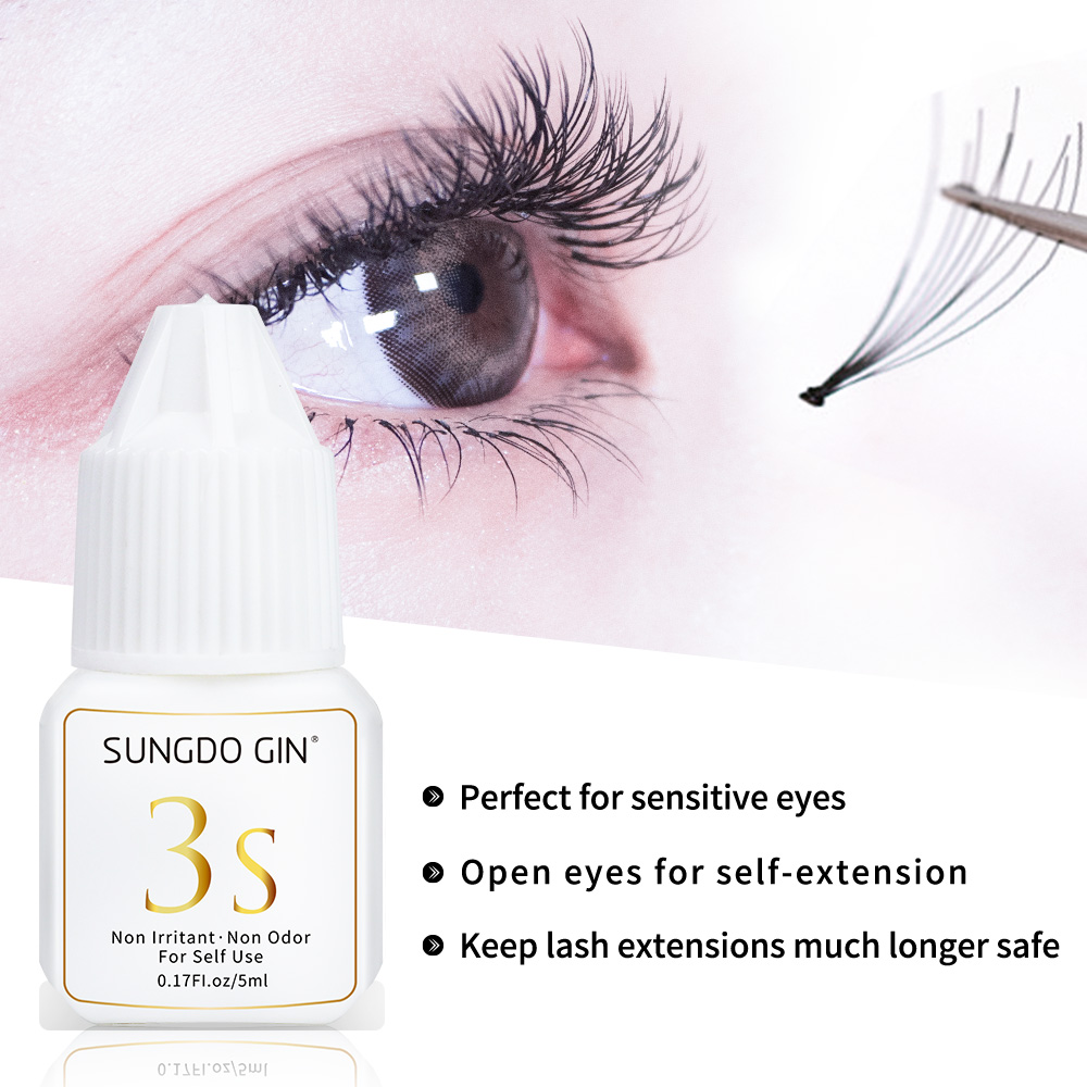 まつげエクステンション接着剤 3S 速乾性 5 ミリリットル - Eyelash Extension Eye Irritation のレビューと価格