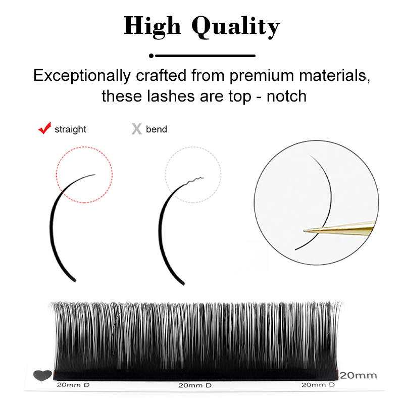 Winky-ロシアのボリューム,クラシックなシルクのまつげエ - Eyelash Extension Russian Volume のレビューと価格