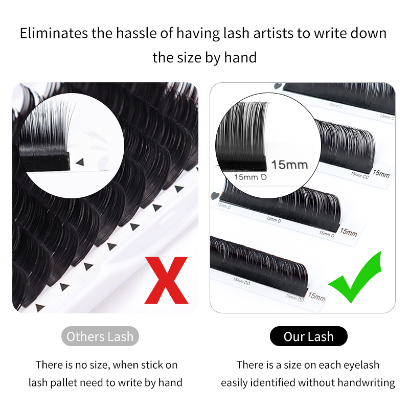 Winky-ロシアのボリューム,クラシックなシルクのまつげエ - Eyelash Extension Russian Volume のレビューと価格