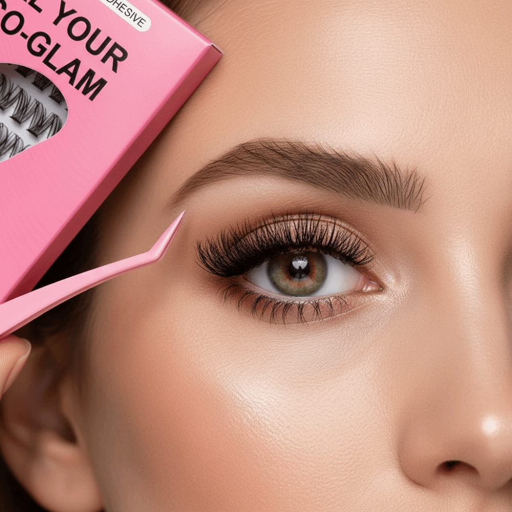 自然な見た目DIYまつげエクステキット ふわふわ 接着剤不要 - Eyelash Extension Cluster のレビューと価格