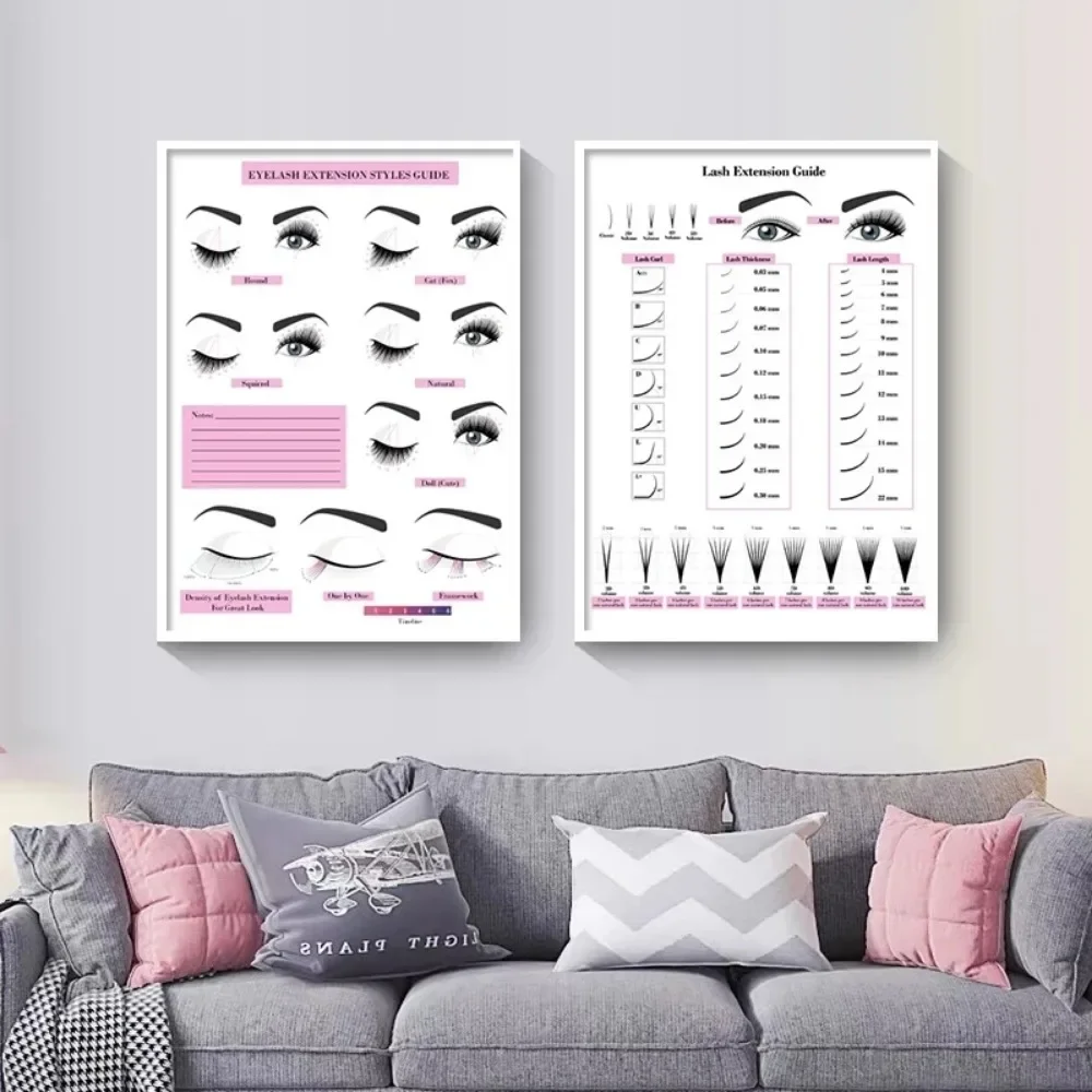 キャンバス絵画 HD プリント ウォールポスター まつげエク - Eyelash Extensions のレビューと価格