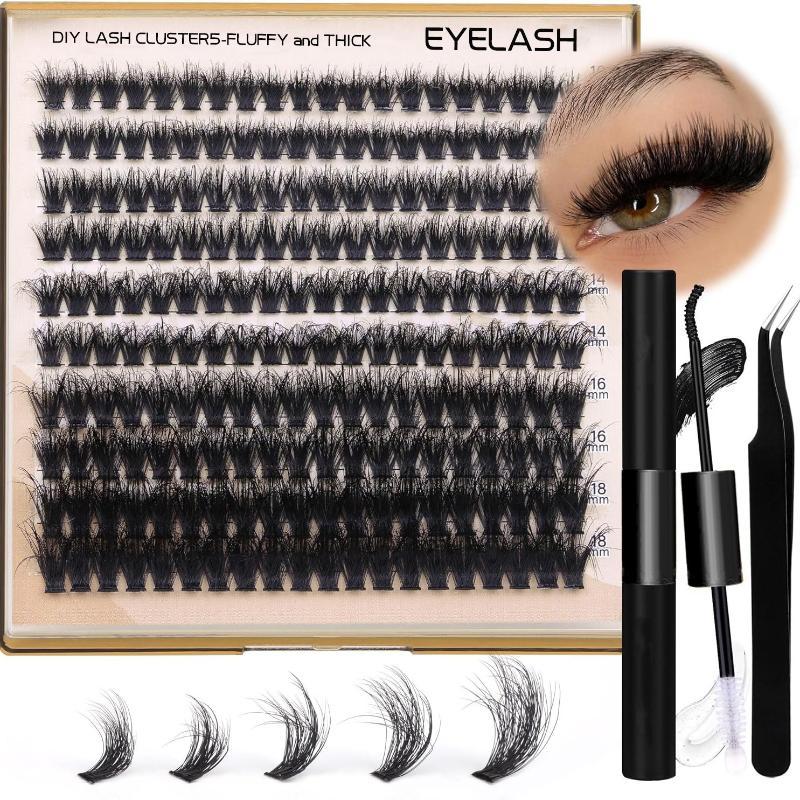 新しいふわふわ厚いまつげクラスターDIYまつげエクステ200 - Eyelash Extension Cluster のレビューと価格