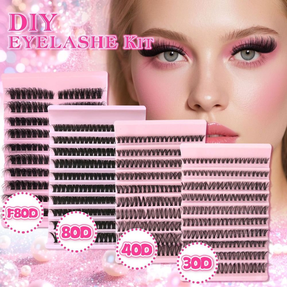 ナチュラルルックつけまつげ ウィスピー風 ボンド＆シール D - Eyelash Extension Cluster のレビューと価格