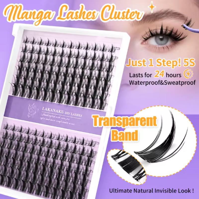 自然なまつげ まつげ束 個別でふわふわ 簡単装着 初心者向け - Eyelash Extension Cluster のレビューと価格