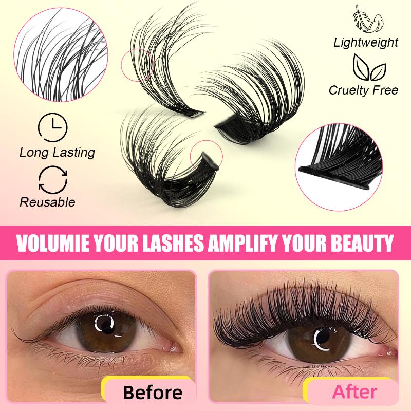 クラスターラッシュキット 個別ラッシュ ボリュームミックスト - Eyelash Extension Cluster のレビューと価格