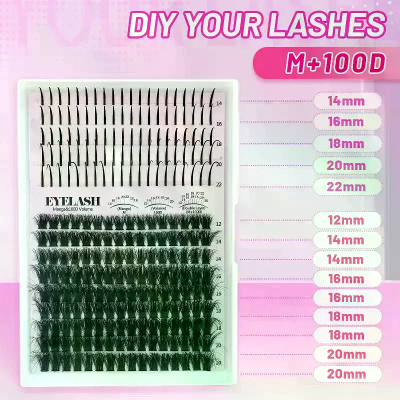 まつげクラスターキット まつげスパイク まつげクラスター ボ - Eyelash Extension Volume Lashes のレビューと価格