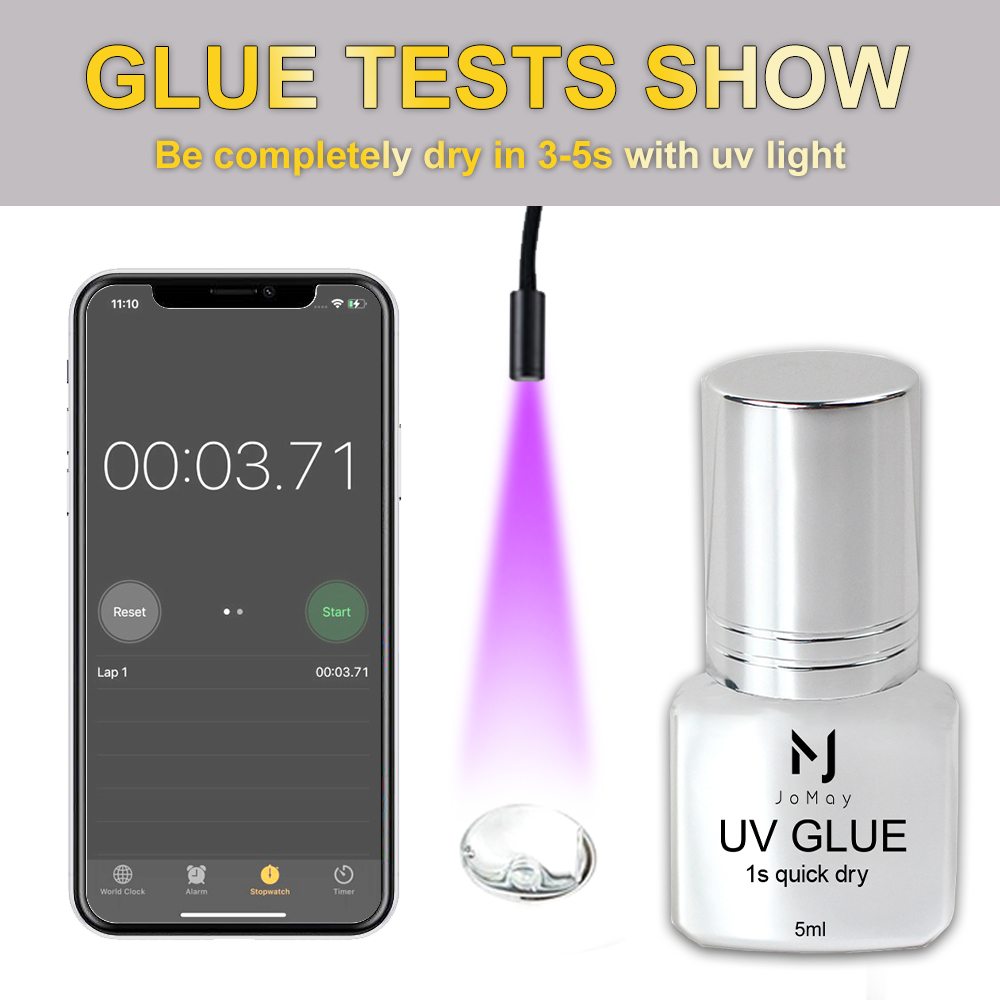 JOMAY UV 接着剤強力な長期的な UV アイラッシュエ - Eyelash Extension Eye Irritation のレビューと価格