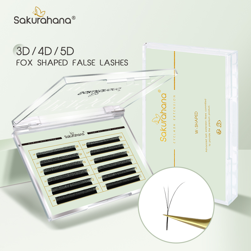 SAKURAHANA フォックス 3D 4D 5D シェイプ - Eyelash Extension Volume Cat Eye のレビューと価格